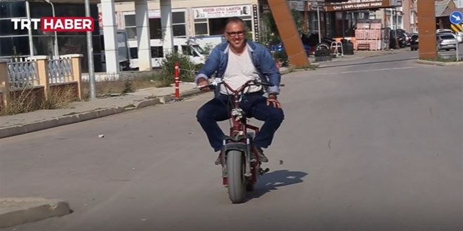 Kendi yaptığı elektrikli bisiklete talep olunca satışa da başladı