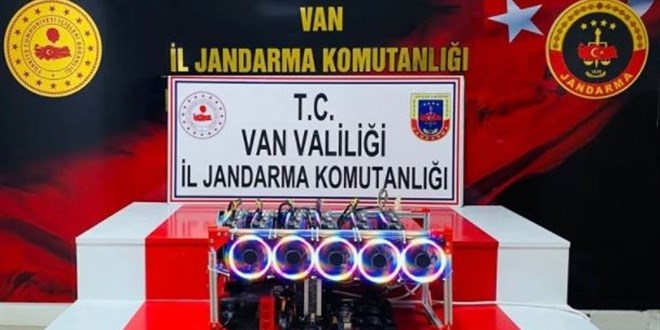 Van'da kripto para üretim cihazı ele geçirildi