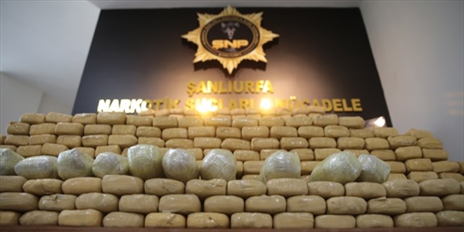 Şanlıurfa'da 275 kilogram eroin ele geçirildi
