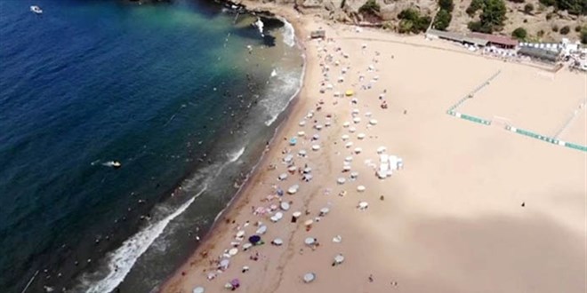 Beykoz'da yarn denize girmek yasakland