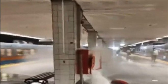 Aksaray Metrosu sular altında kaldı