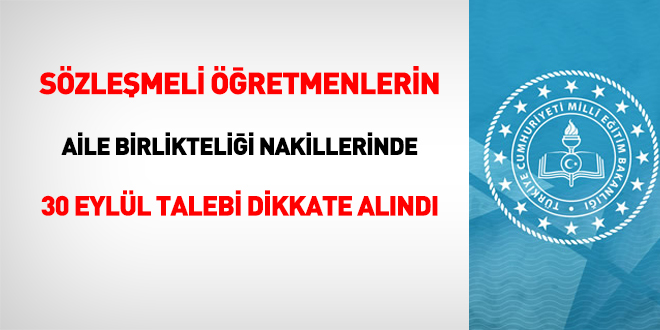 MEB'den, sözleşmeli öğretmenlerin nakilleri için yeni düzenleme