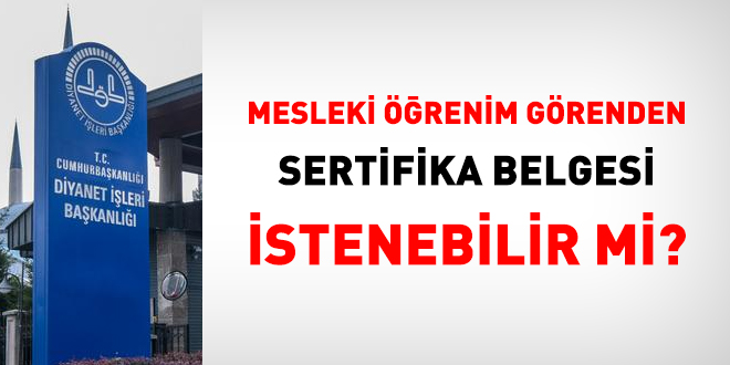 Spikerlik için sertifika şartı istenebilir mi?