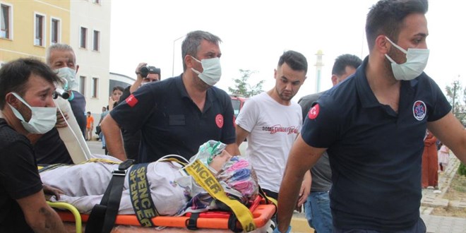 Yang�ndan kurtulmak i�in k�z�n� 4. kattan bo�lu�a b�rakt�