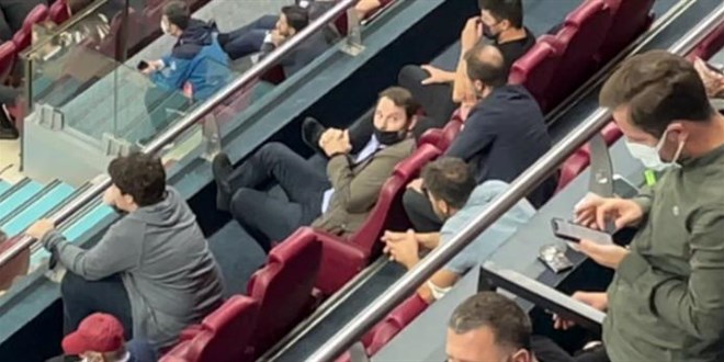 Berat Albayrak Trabzon-Galatasaray derbisinde görüntülendi