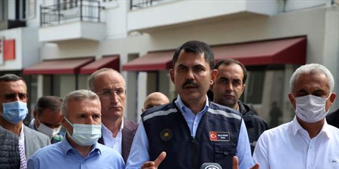 Bakan Kurum: 952 konut ve 170 ky evinin yapmna baland