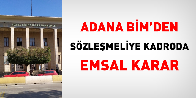 Diyanet sözleşmeli personeline kadroda emsal istinaf kararı