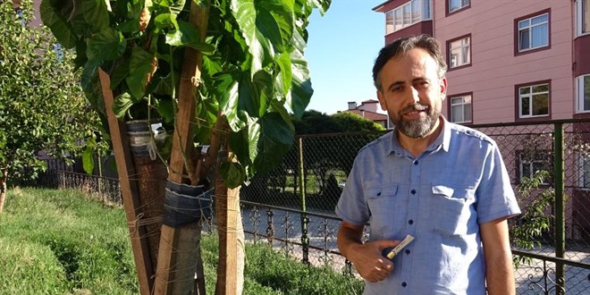 İmam 20 yıldır doğada gördüğü meyve ağaçlarını aşılıyor