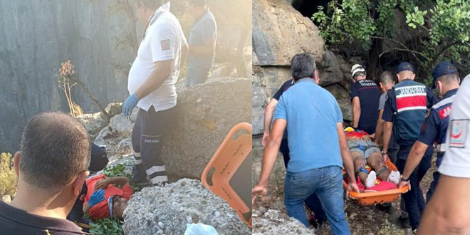 Gelin-damat foto�raf� �ekerken 30 metreden d��t�