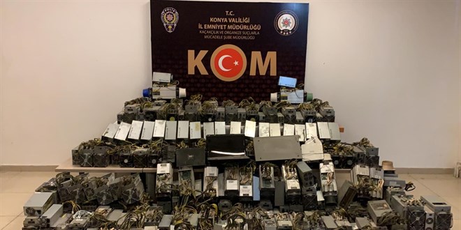 Kripto para madencili�inde kullan�lan 103 cihaz ele ge�irildi