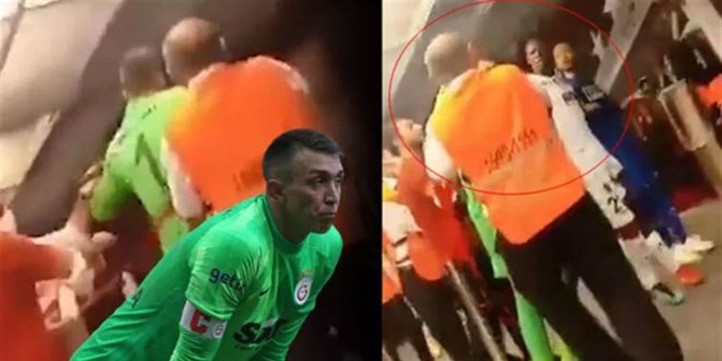 Muslera, maç sonu Babacar'ın üzerine yürüdü