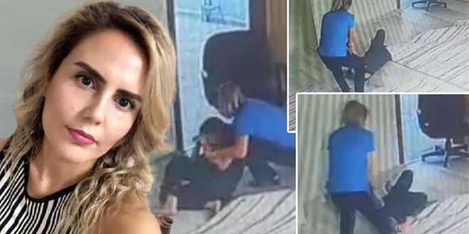Bakımevi çalışanının darp olayı kameraya yansıdı