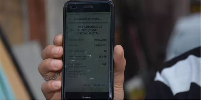 Geçmediği köprü cezaları ile başı dertte
