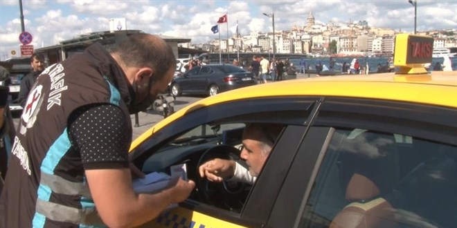 Taksicilere denetim: Sivil trafik polisini almayan sürücüye ceza