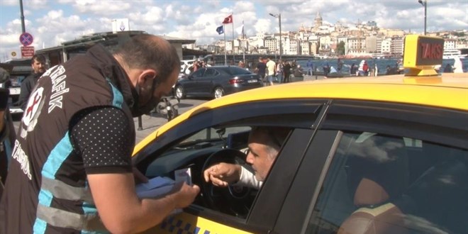 Taksicilere denetim: Sivil trafik polisini almayan srcye ceza