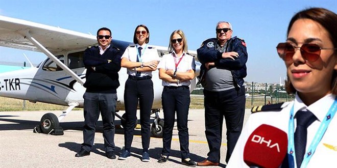 Ailecek uçuyorlar! Bir ailenin gökyüzü aşkı