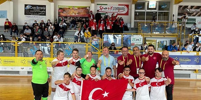 Down Sendromlular Futsal Milli Takm ampiyon oldu