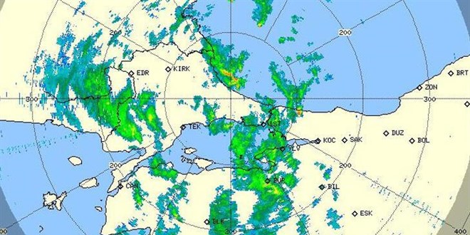 Meteoroloji radar görüntüsünü paylaştı! Kuvvetli yağış geliyor