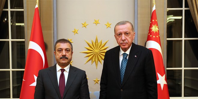 Cumhurbakan Erdoan, TCMB Bakan'n kabul etti