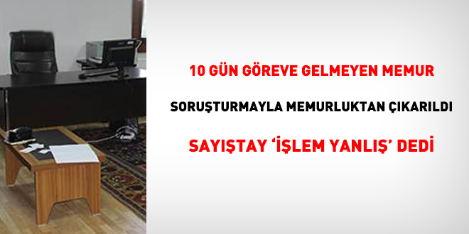 Mstafi saylmas gereken memura maa demesi Saytay'a takld!