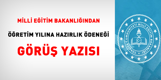 MEB'den öğretim yılına hazırlık ödeneği görüşü
