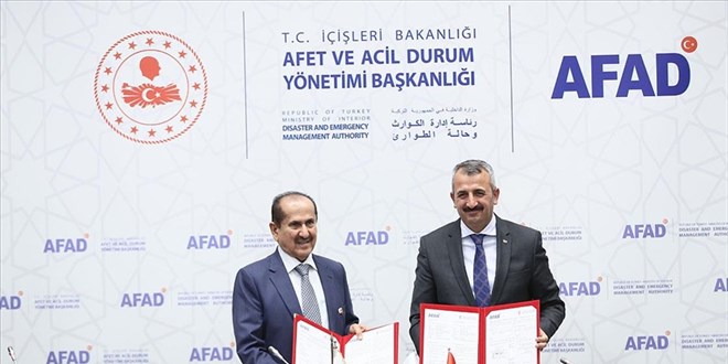 AFAD ile Katar Kzlay arasnda yardm protokol imzaland