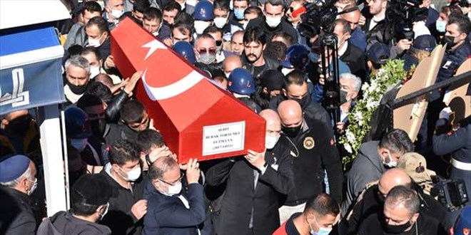 Şehit Uzman Çavuş Tortumlu son yolculuğuna uğurlandı