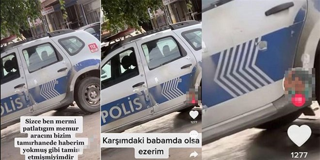 Polis aracı kurşunlanmış gibi video çekti, gözaltına alındı