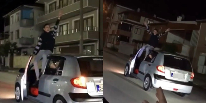 Asker konvoyunda yaptığı ile şaşkına çevirmişti, ehliyetine el konuldu