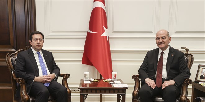 Bakan Soylu, Yunanistan Göç ve İltica Bakanı ile görüştü