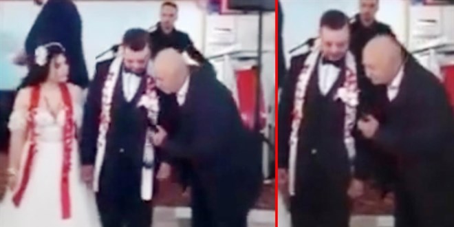 Düğünde dua ederken kalp krizi geçirip öldü! O anlar kameralara yansıdı