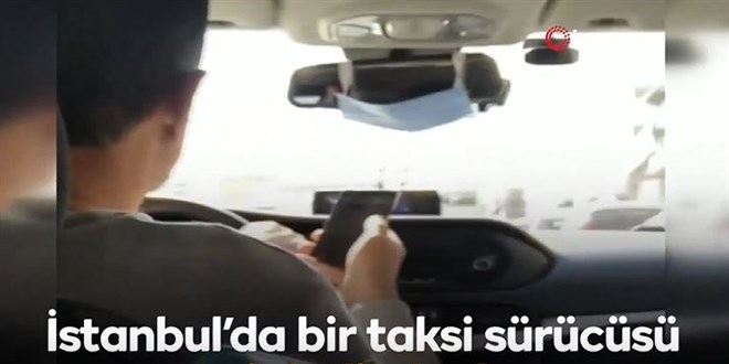 Seyir halinde at yarışı izleyen taksiciye ceza