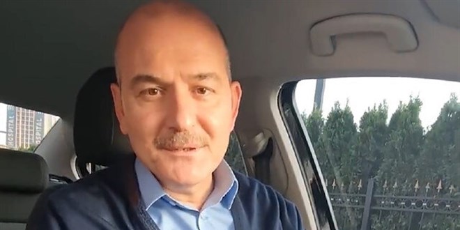 Bakan Soylu, direksiyon başında çekilen videosunu paylaştı