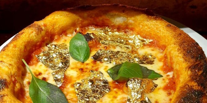 Nusret'ten ilham alarak altın pizza yaptılar