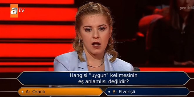 Kim milyoner olmak isterde '200 bin TL'lik kafa karıştıran soru'