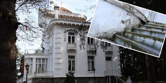 Atatürk Köşkü restorasyonu 7 yıl dayandı
