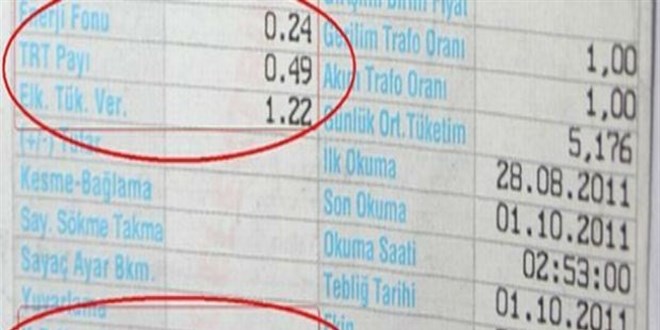 Elektrik faturalarındaki TRT payı kaldırılıyor