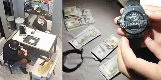 1 milyon liralık saati koluna takarak mağazadan çaldı